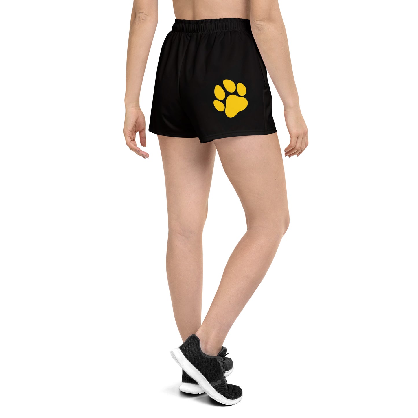 Black R7_Dawg - Women's Athletic Shorts