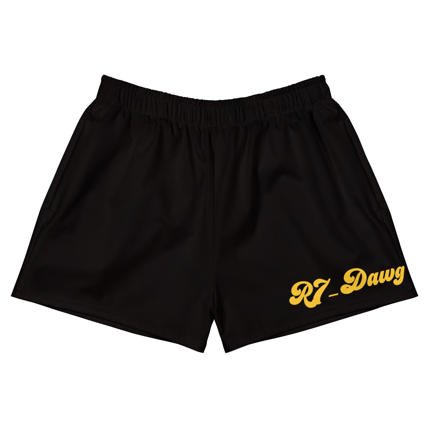 Black R7_Dawg - Women's Athletic Shorts
